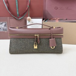 Replica Perfetta Loro Piana Extra Clutch L29 Caramello Salvia
