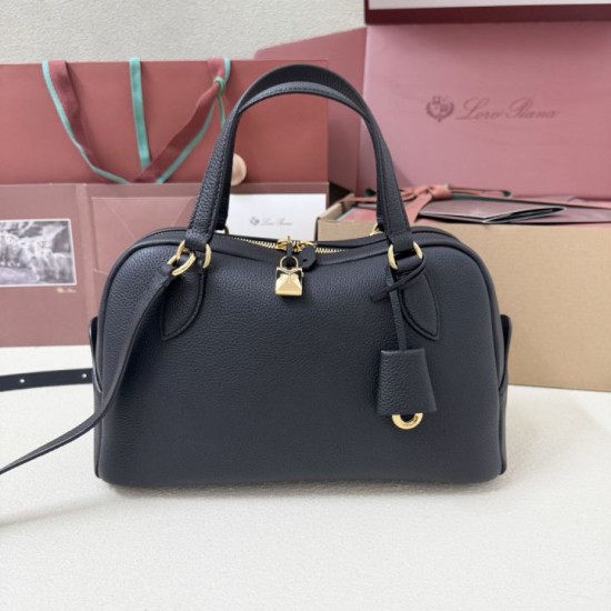 Replica Borsa Needle Loro Piana piccolo/media Nero Imitazioni Replica Borsa Needle Loro Piana piccolo/media Nero