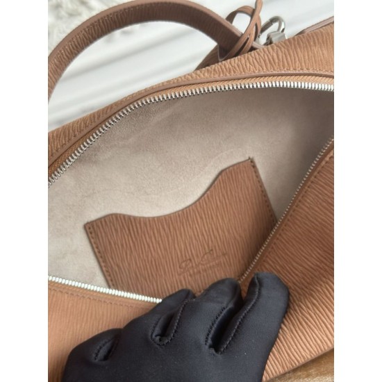 Replica Borse Firmate a tracolla con manico superiore Loro Piana Extra Bag 23 Marrone Imitazioni Replica Borse Firmate a tracolla con manico superiore Loro Piana Extra Bag 23 Marrone