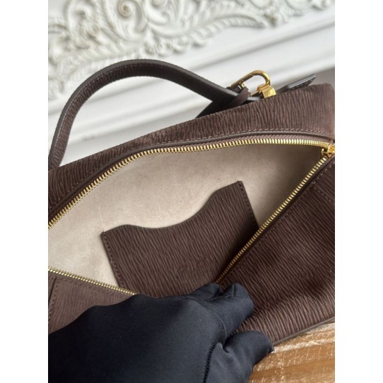 Replica Borsa a tracolla con manico superiore Loro Piana Extra Bag 23 Marrone scuro Imitazioni Replica Borsa a tracolla con manico superiore Loro Piana Extra Bag 23 Marrone scuro