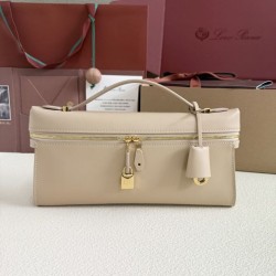 Replica Borsa Loro Piana Extra Clutch L29 Albicocca
