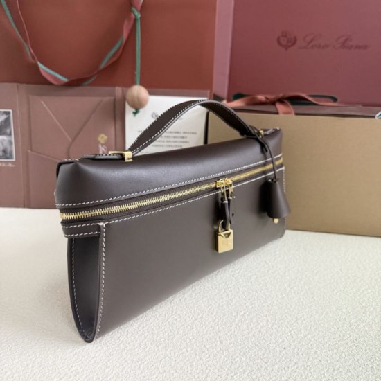 Replica Borsa Loro Piana Extra Clutch L29 Caffè Imitazioni Replica Borsa Loro Piana Extra Clutch L29 Caffè