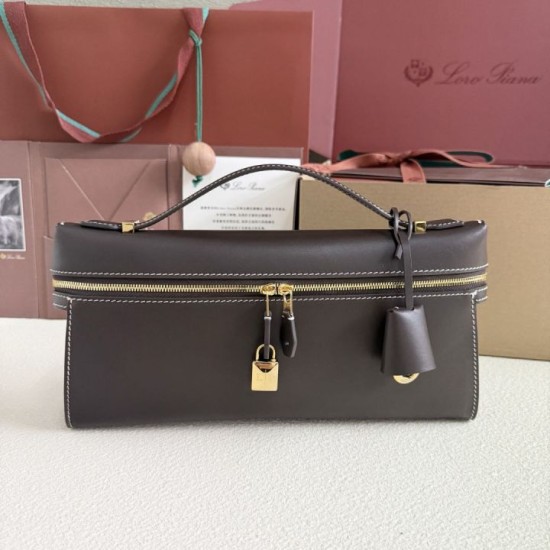 Replica Borsa Loro Piana Extra Clutch L29 Caffè Imitazioni Replica Borsa Loro Piana Extra Clutch L29 Caffè