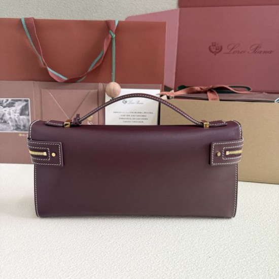 Replica Borsa Loro Piana Extra Clutch L29 Borgogna Imitazioni Replica Borsa Loro Piana Extra Clutch L29 Borgogna