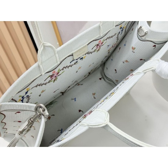 Replica Borse Dioramour Dior Book Tote con tracolla multicolore fiori Revolution ricamati bianchi Imitazioni Replica Borse Dioramour Dior Book Tote con tracolla multicolore fiori Revolution ricamati bianchi