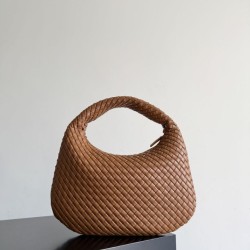 Replica Borsa a spalla hobo Veneta piccola/grande Bottega Veneta intrecciata marrone
