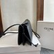 Replica Borsa 1:1 Celine Trio Flap morbida pelle di agnello nera Imitazioni Replica Borsa 1:1 Celine Trio Flap morbida pelle di agnello nera