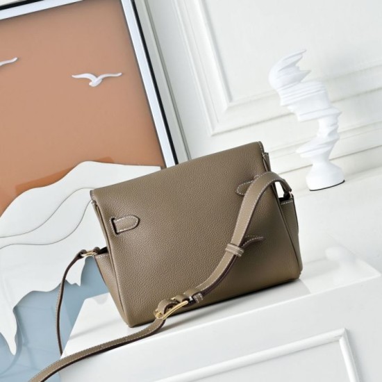 Replica Borsa a tracolla Hermes Kelly Messenger grigia Imitazioni Replica Borsa a tracolla Hermes Kelly Messenger grigia