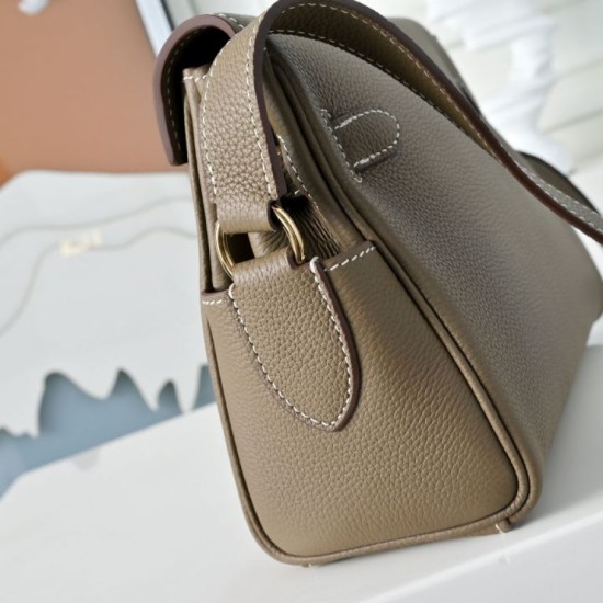 Replica Borsa a tracolla Hermes Kelly Messenger grigia Imitazioni Replica Borsa a tracolla Hermes Kelly Messenger grigia