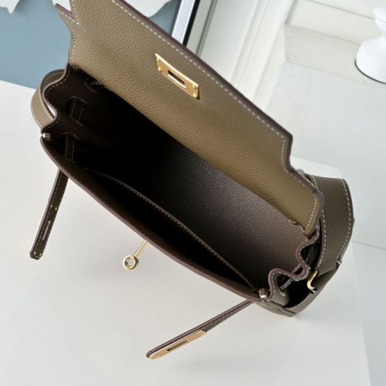 Replica Borsa a tracolla Hermes Kelly Messenger grigia Imitazioni Replica Borsa a tracolla Hermes Kelly Messenger grigia