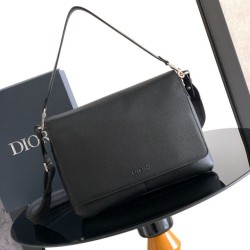 Replica Borsa a tracolla Dior Privé Messenger Uomo con patta nera