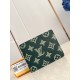 Replica Alta gamma imitazione Portafoglio multiplo Louis Vuitton M27150 verde