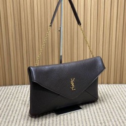 Replica YSL Saint Laurent Cassandre Borsa a busta grande con catena Claret Imitazioni Replica YSL Saint Laurent Cassandre Borsa a busta grande con catena Claret