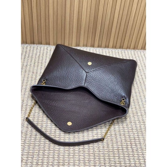 Replica YSL Saint Laurent Cassandre Borsa a busta grande con catena Claret Imitazioni Replica YSL Saint Laurent Cassandre Borsa a busta grande con catena Claret