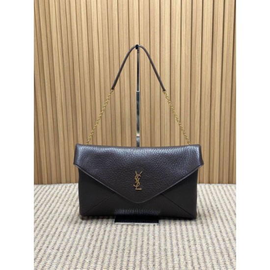 Replica YSL Saint Laurent Cassandre Borsa a busta grande con catena Claret Imitazioni Replica YSL Saint Laurent Cassandre Borsa a busta grande con catena Claret