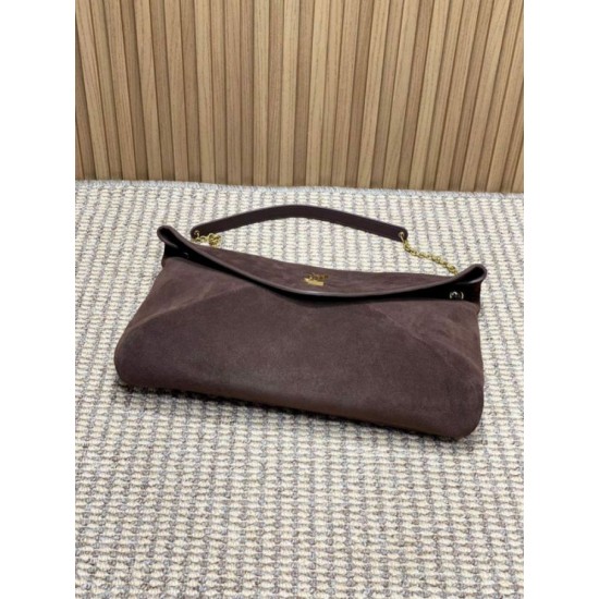 Replica YSL Saint Laurent Cassandre Borse Imitazioni a busta grande con catena scamosciata marrone Imitazioni Replica YSL Saint Laurent Cassandre Borse Imitazioni a busta grande con catena scamosciata marrone