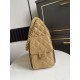 Replica Bora Pari a mano Chanel 25 Mini Hobo AS5293 Rafia intrecciata Marrone/Nero
