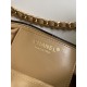 Replica Bora Pari a mano Chanel 25 Mini Hobo AS5293 Rafia intrecciata Marrone/Nero