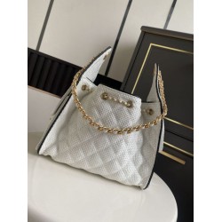 Borsa a mano Chanel 25 Mini Hobo AS5293 Rafia intrecciata Beige/Nero Borsa a mano Chanel 25 Mini Hobo AS5293 Rafia intrecciata Beige/Nero