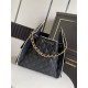 Replica borse griffate a mano Chanel 25 Mini Hobo AS5293 Rafia intrecciata Nero Imitazioni Replica borse griffate a mano Chanel 25 Mini Hobo AS5293 Rafia intrecciata Nero