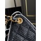Replica borse griffate a mano Chanel 25 Mini Hobo AS5293 Rafia intrecciata Nero Imitazioni Replica borse griffate a mano Chanel 25 Mini Hobo AS5293 Rafia intrecciata Nero