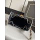 Replica borse griffate a mano Chanel 25 Mini Hobo AS5293 Rafia intrecciata Nero Imitazioni Replica borse griffate a mano Chanel 25 Mini Hobo AS5293 Rafia intrecciata Nero