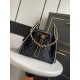 Replica borse griffate a mano Chanel 25 Mini Hobo AS5293 Rafia intrecciata Nero Imitazioni Replica borse griffate a mano Chanel 25 Mini Hobo AS5293 Rafia intrecciata Nero
