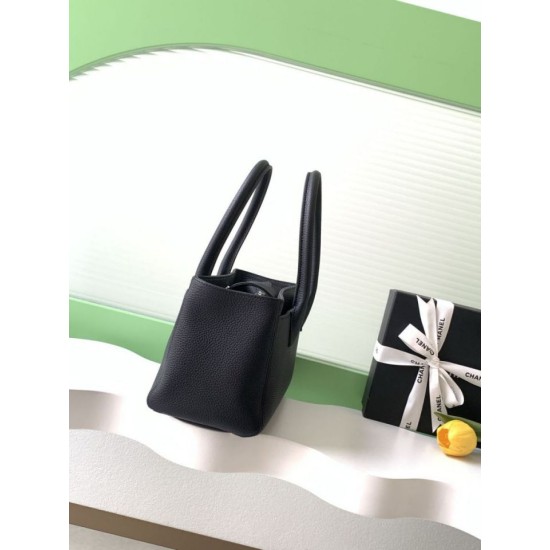 Replica Borse tote Chanel Cerf Executive AS2156 pelle di caviale Nero