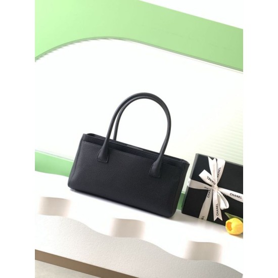 Replica Borse tote Chanel Cerf Executive AS2156 pelle di caviale Nero