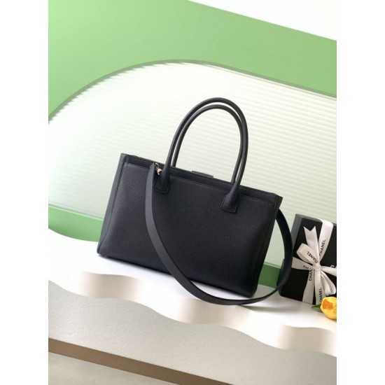 Replica Borse tote Chanel Cerf Executive AS2157 pelle di caviale Nero Imitazioni Replica Borse tote Chanel Cerf Executive AS2157 pelle di caviale Nero