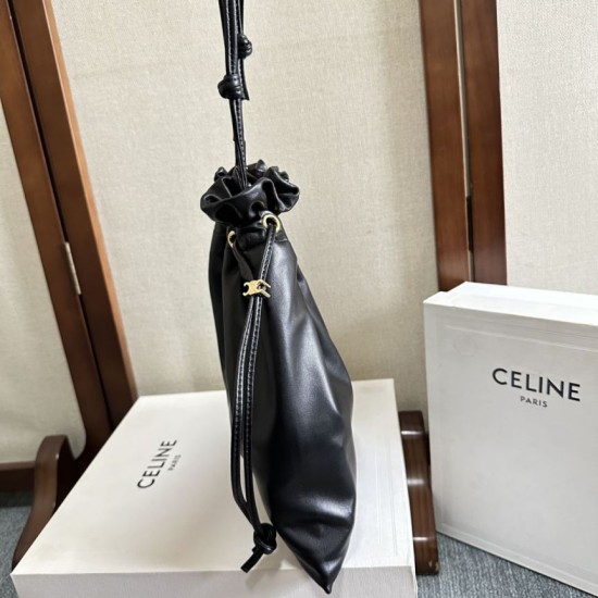 Replica Borse piccola Hobo Celine Crystal Nera Imitazioni Replica Borse piccola Hobo Celine Crystal Nera