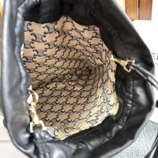 Replica Borse piccola Hobo Celine Crystal Nera Imitazioni Replica Borse piccola Hobo Celine Crystal Nera