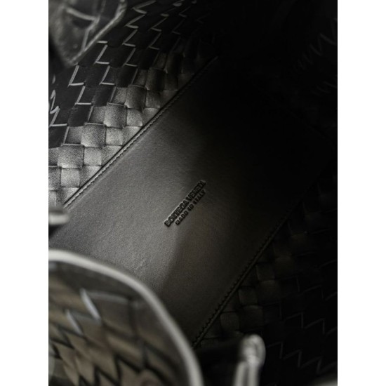 Replica Borse Bottega Veneta Parachute intrecciato nero Imitazioni Replica Borse Bottega Veneta Parachute intrecciato nero
