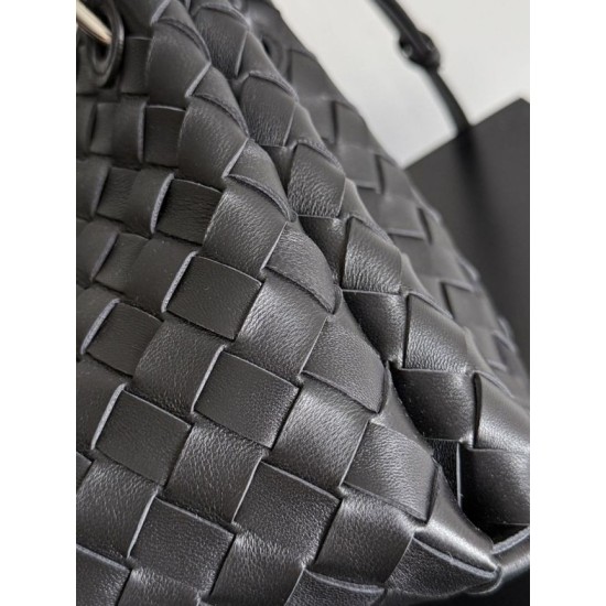 Replica Borse Bottega Veneta Parachute intrecciato nero Imitazioni Replica Borse Bottega Veneta Parachute intrecciato nero
