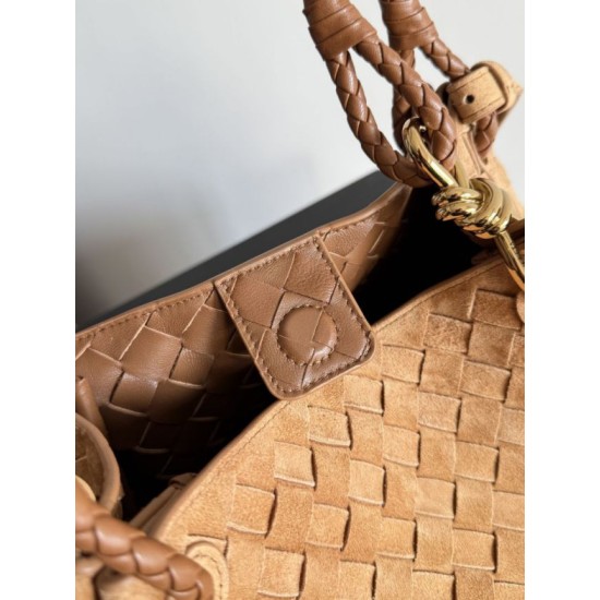 Replica Borse Firmate Bottega Veneta Parachute intrecciato marrone Imitazioni Replica Borse Firmate Bottega Veneta Parachute intrecciato marrone