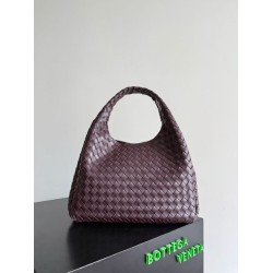 Borsa Campana Bottega Veneta media/grande intrecciata Marrone