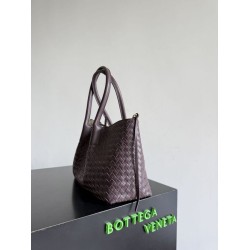 Borsa tote reversibile Bottega Veneta Pinacoteca intrecciato bordeaux