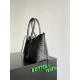 Replica Bora Pari tote reversibile Bottega Veneta Pinacoteca intrecciato Nero