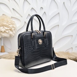 Replica Borsa da lavoro Stefano Ricci modello coccodrillo nera Imitazioni Replica Borsa da lavoro Stefano Ricci modello coccodrillo nera
