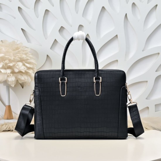 Replica Borsa business Stefano Ricci Stampa coccodrillo Nero Imitazioni Replica Borsa business Stefano Ricci Stampa coccodrillo Nero