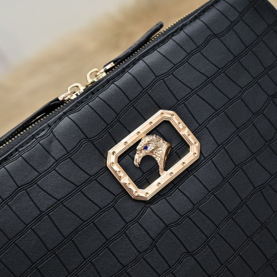 Replica Qualità premium Borse Stefano Ricci fantasia coccodrillo Nero Imitazioni Replica Qualità premium Borse Stefano Ricci fantasia coccodrillo Nero