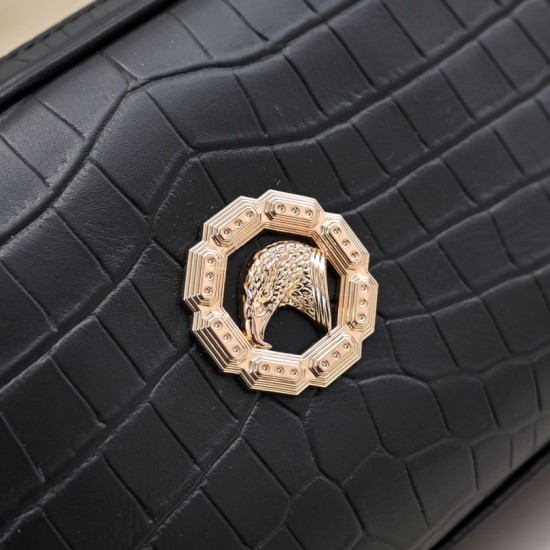 Replica Borsa a mano Stefano Ricci con logo a forma di testa di cavallo color oro Imitazioni Replica Borsa a mano Stefano Ricci con logo a forma di testa di cavallo color oro
