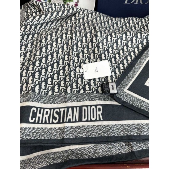 Replica Sciarpa Dior Oblique misto cashmere blu navy 65x185 Imitazioni Replica Sciarpa Dior Oblique misto cashmere blu navy 65x185