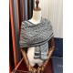 Replica Sciarpa Dior Oblique misto cashmere blu navy 65x185 Imitazioni Replica Sciarpa Dior Oblique misto cashmere blu navy 65x185