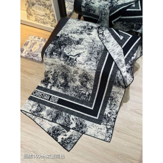 Replica Alta gamma Sciarpa quadrata twill di seta e cashmere Dior Toile de Jouy Sauvage Nero 140 x 140 Imitazioni Replica Alta gamma Sciarpa quadrata twill di seta e cashmere Dior Toile de Jouy Sauvage Nero 140 x 140