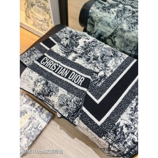 Replica Alta gamma Sciarpa quadrata twill di seta e cashmere Dior Toile de Jouy Sauvage Nero 140 x 140 Imitazioni Replica Alta gamma Sciarpa quadrata twill di seta e cashmere Dior Toile de Jouy Sauvage Nero 140 x 140