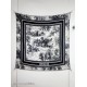 Replica Alta gamma Sciarpa quadrata twill di seta e cashmere Dior Toile de Jouy Sauvage Nero 140 x 140 Imitazioni Replica Alta gamma Sciarpa quadrata twill di seta e cashmere Dior Toile de Jouy Sauvage Nero 140 x 140
