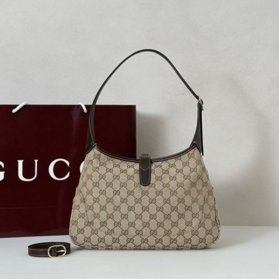 Replica Borsa a tracolla piccola Gucci Jackie Slim 863136/863137 Marrone Imitazioni Replica Borsa a tracolla piccola Gucci Jackie Slim 863136/863137 Marrone