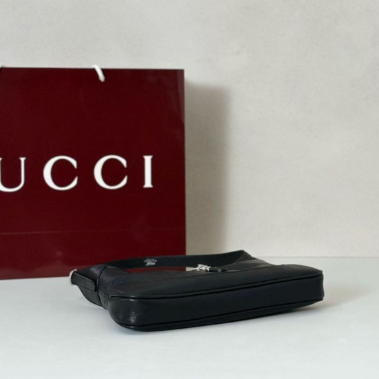 Replica Borsa a tracolla piccola Gucci Jackie Slim 863136/863137 Nero Imitazioni Replica Borsa a tracolla piccola Gucci Jackie Slim 863136/863137 Nero