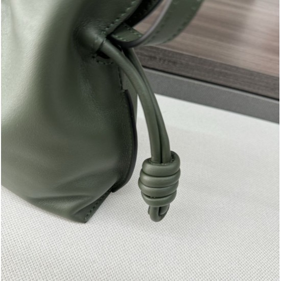 Replica Borsa a mano Mini Loewe Flamenco nappa verde